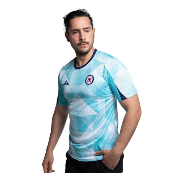 Camiseta Mujer Cruz Azul Tercera Calentamiento 2025/26 – Turquesa/Blanco