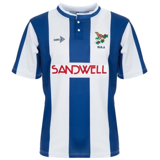 Camiseta retro de local del West Bromwich Albion para niños 1990/91