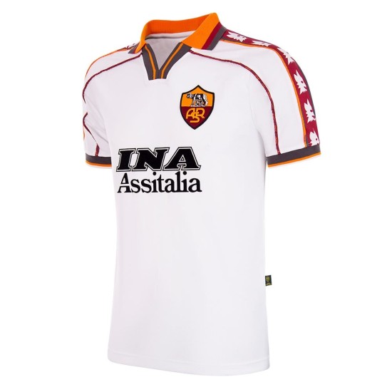 Camiseta Retro de visitante de la Roma 1998/99 para mujer