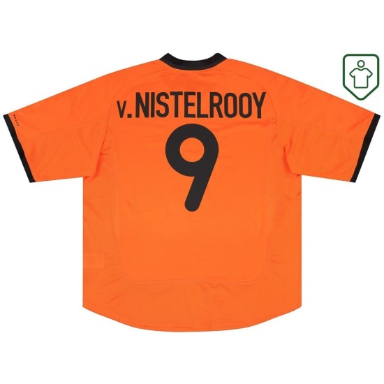 Camiseta retro local Países Bajos 2000/02 para hombre V.Nistelrooy #9 Camiseta retro local Países Bajos 2000/02 para hombre V.Nistelrooy #9
