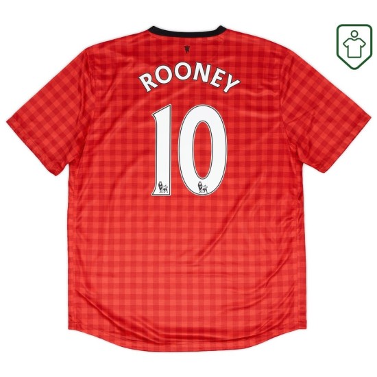 Camiseta retro local hombre Manchester United 2012/13 Rooney #10
