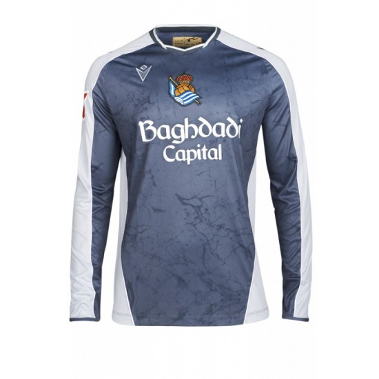 Camiseta visitante de manga larga 2025/26 de la Real Sociedad para hombre