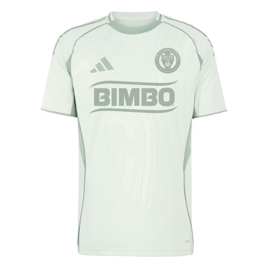Camiseta infantil Philadelphia Union 2025 tercera pre partido - verde