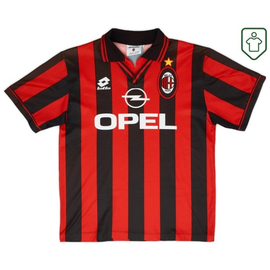 Camiseta retro Milan 1997/98 local para hombre