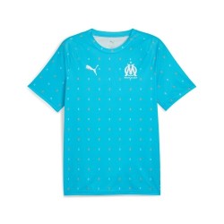 Niño OM 2025/26 Tercera Camiseta de Prepartido - Azul Celeste