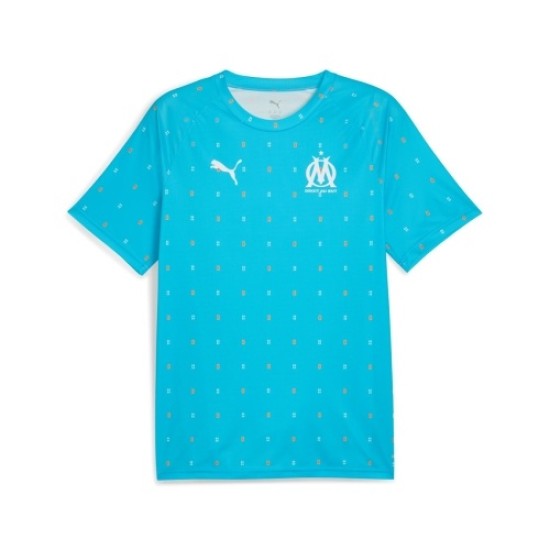Hombre OM 2025/26 Tercera Camiseta de Prepartido - Azul Celeste