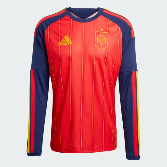 Camiseta de manga larga local de la Copa del Mundo 2026 de España para hombre