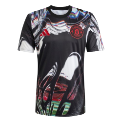 Mujer Manchester United 2025/26 Tercera Camiseta Pre Match - Negra