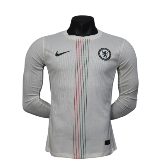 Hombre Chelsea 2025/26 Camiseta de Visitante Manga Larga Hombre Chelsea 2025/26 Camiseta de Visitante Manga Larga