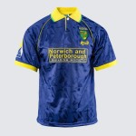 Camiseta retro UEFA Cup de visitante del Norwich City para hombre 1993 Camiseta retro UEFA Cup de visitante del Norwich City para hombre 1993
