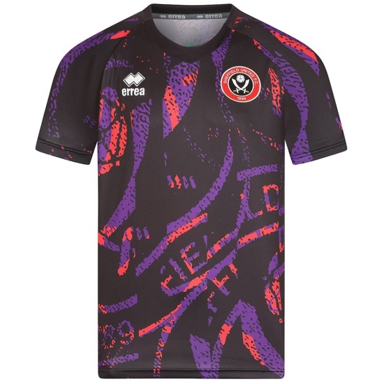 Camiseta de calentamiento tercera de niño Sheffield United 2025/26 - Morado oscuro Camiseta de calentamiento tercera de niño Sheffield United 2025/26 - Morado oscuro