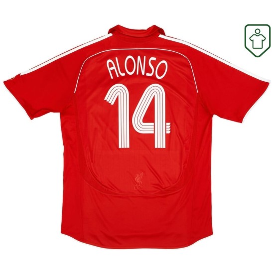 Camiseta retro local hombre Liverpool 2006/08 Alonso #14