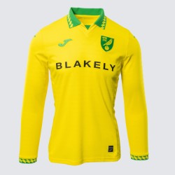 Camiseta Local de Manga Larga Niño Norwich City 2025/26
