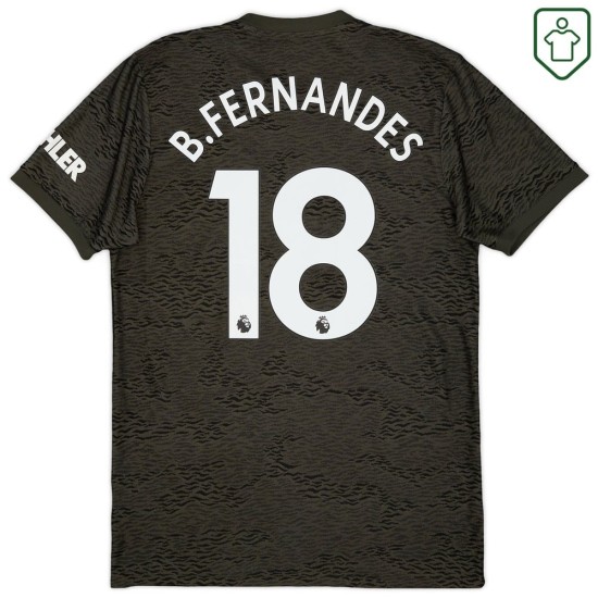 Camiseta retro visitante hombre Manchester United 2020/21 B. Fernandes #18 Camiseta retro visitante hombre Manchester United 2020/21 B. Fernandes #18