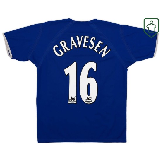 Camiseta retro local hombre Everton 2003/04 Gravesen #16 Camiseta retro local hombre Everton 2003/04 Gravesen #16