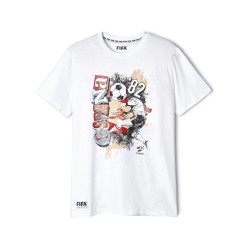 Camiseta Retro España 82 Clásicos Pintura Hombre