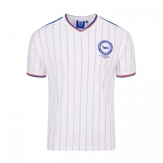 Camiseta Retro Finalistas FA Cup de Visitante Brighton & Hove Albion 1983 para Hombre