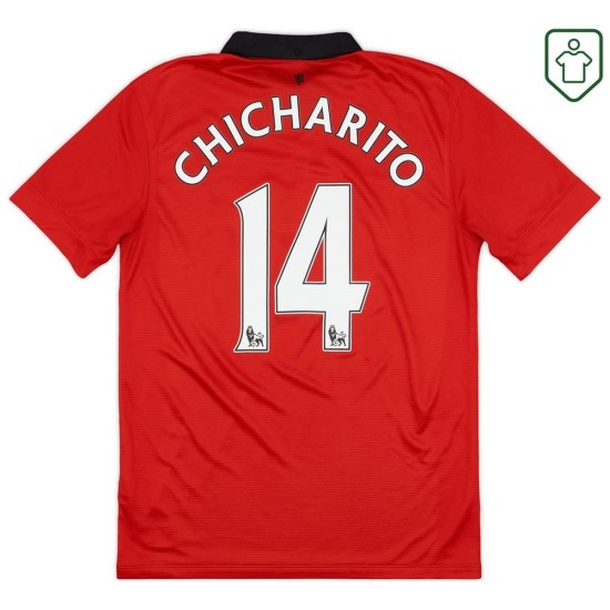 Camiseta retro local hombre Manchester United 2013/14 Chicharito #14 Camiseta retro local hombre Manchester United 2013/14 Chicharito #14