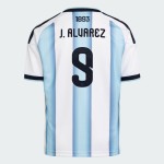 Camiseta Oficial Local Argentina 2026 Niño J. ALVAREZ #9