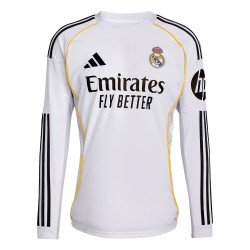 Camiseta local de manga larga del Real Madrid 2025/26 para niño