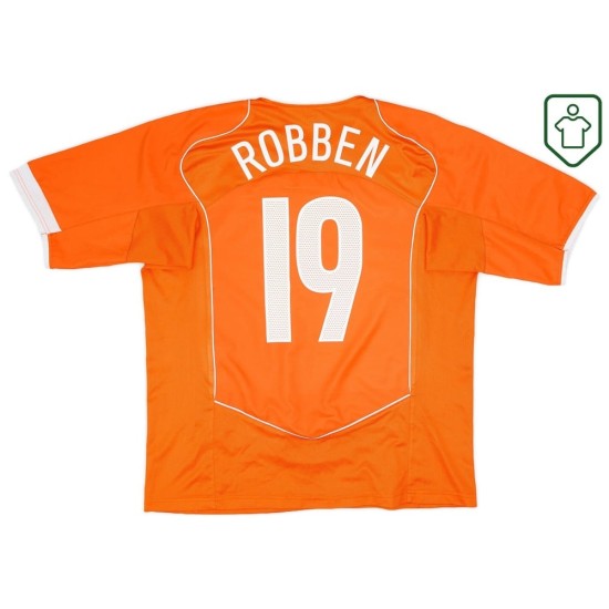 Camiseta retro local Países Bajos 2004/06 para hombre Robben #19 Camiseta retro local Países Bajos 2004/06 para hombre Robben #19