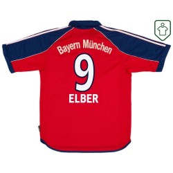 Camiseta retro Bayern Múnich 1999/01 local para hombre Elber #9