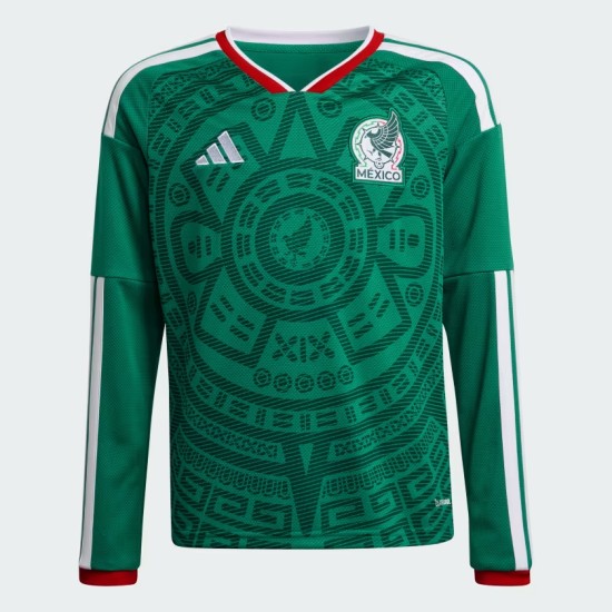 Camiseta de manga larga local de la Copa del Mundo 2026 de México para hombre Camiseta de manga larga local de la Copa del Mundo 2026 de México para hombre