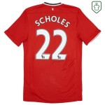 Camiseta retro local hombre Manchester United 2011/12 Scholes #22