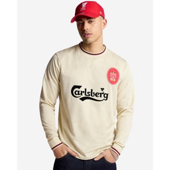Camiseta retro visitante manga larga Liverpool 1996/97 de hombre Camiseta retro visitante manga larga Liverpool 1996/97 de hombre