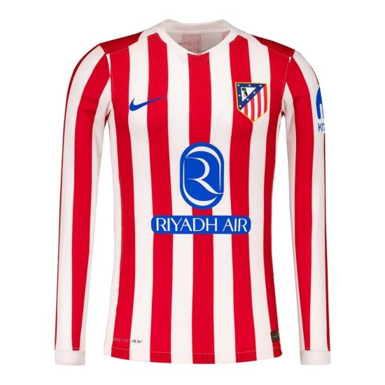 Camiseta de hombre Atlético de Madrid 2025/26 local manga larga Camiseta de hombre Atlético de Madrid 2025/26 local manga larga