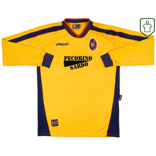 Camiseta retro Cagliari Calcio 2000/01 manga larga para hombre Camiseta retro Cagliari Calcio 2000/01 manga larga para hombre