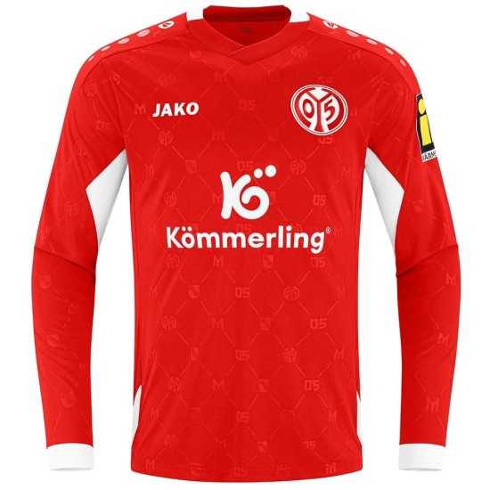 Camiseta de local de manga larga Mainz 05 2026/27 para niño Camiseta de local de manga larga Mainz 05 2026/27 para niño