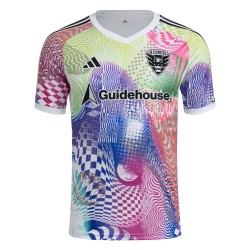 Camiseta mujer D.C. United 2025 tercera pre partido - blanca