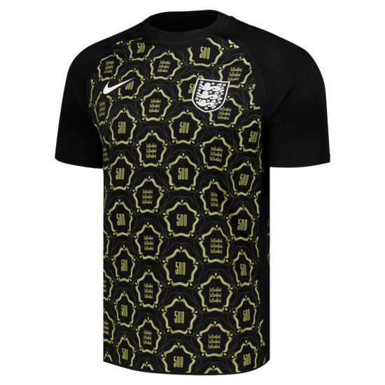 Camiseta Pre-Partido 500 Aniversario England Lionesses Niño – Negro Camiseta Pre-Partido 500 Aniversario England Lionesses Niño – Negro