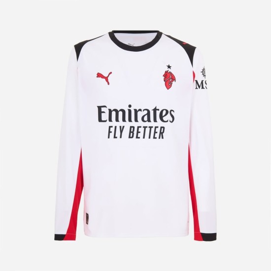 Camiseta de Visitante de Manga Larga Milan Mujer 2025/26 Camiseta de Visitante de Manga Larga Milan Mujer 2025/26