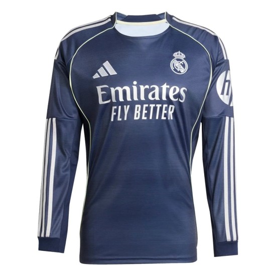 Camiseta de manga larga de visitante para niño Real Madrid 2025/26 Camiseta de manga larga de visitante para niño Real Madrid 2025/26