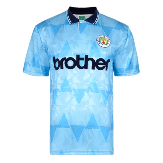 Camiseta Retro de Local Manchester City 1989 para Hombre