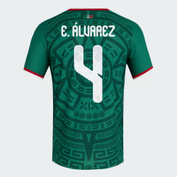 Camiseta Oficial Local México 2026 Niño E. ÁLVAREZ #4