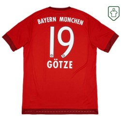 Camiseta retro Bayern Múnich 2015/16 local para hombre Götze #19