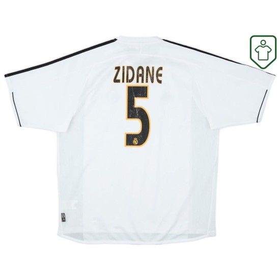 Hombre Camiseta retro local Real Madrid 2003/04 Zidane #5 Hombre Camiseta retro local Real Madrid 2003/04 Zidane #5