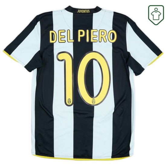 Camiseta retro Juventus 2008/09 local para hombre Del Piero #10 Camiseta retro Juventus 2008/09 local para hombre Del Piero #10