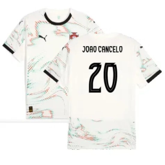 Camiseta de visitante JOAO CANCELO Portugal 2025/26 para niños Camiseta de visitante JOAO CANCELO Portugal 2025/26 para niños
