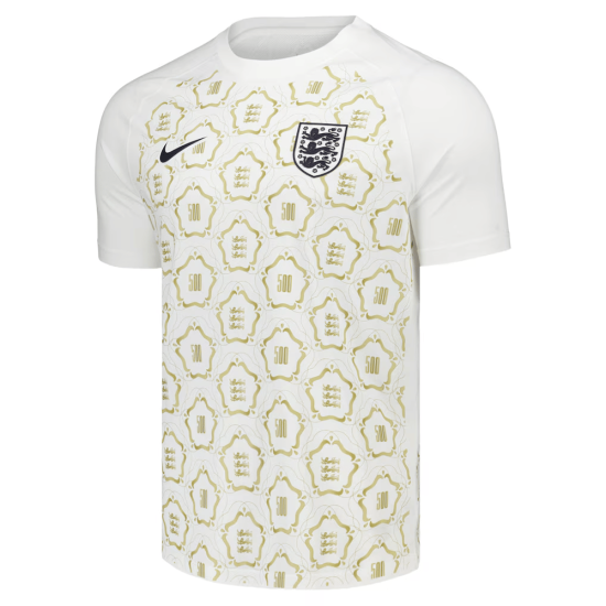 Camiseta Pre-Partido 500 Aniversario England Lionesses Niño – Blanco Camiseta Pre-Partido 500 Aniversario England Lionesses Niño – Blanco