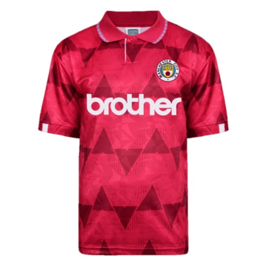 Camiseta Retro de Visitante 1989 Manchester City Infantil Camiseta Retro de Visitante 1989 Manchester City Infantil