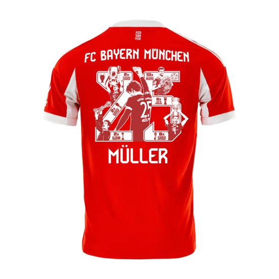 Camiseta Niño Bayern Múnich 2025/26 Local - Müller #25 Camiseta Niño Bayern Múnich 2025/26 Local - Müller #25