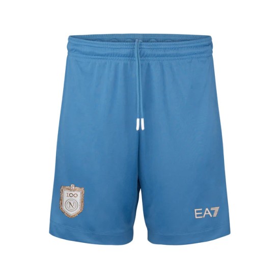 Pantalones Cortos de Local Nápoles 2026/27 Infantil - Azul Pantalones Cortos de Local Nápoles 2026/27 Infantil - Azul