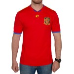 Camiseta Retro España 2010 Copa del Mundo Conmemorativa Roja Hombre