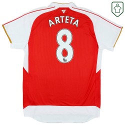 Camiseta retro local hombre Arsenal 2015/16 Arteta #8