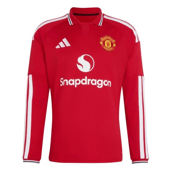 Camiseta Local Infantil de Manga Larga Manchester United 2026/27 Camiseta Local Infantil de Manga Larga Manchester United 2026/27