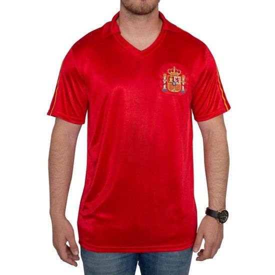 Camiseta Retro España 1982 Copa del Mundo #7 Niño Camiseta Retro España 1982 Copa del Mundo #7 Niño